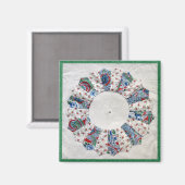 Oma Nellie's Quilt - Block #! Magnet (Vorderseite/Rückseite)