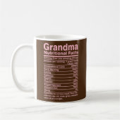 Oma Nutrition Facts Funny Mother Day Kaffeetasse (Links)