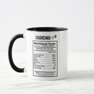 Oma Nutrition Fakten Kaffee Tasse