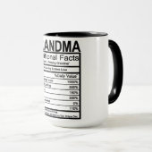 Oma Nutrition Fakten Tasse (VorderseiteRechts)