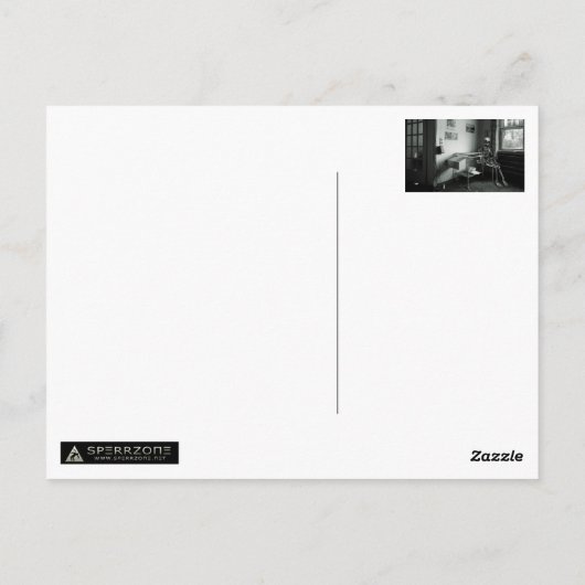 Oma Ō noch auf den Arzt Postkarte (Rückseite)