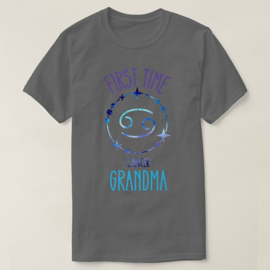 Oma Oblandma Zodiac Symbol zum ersten Mal Oma an T-Shirt (Design vorne)