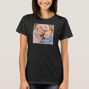 Oma oder Grammy Foto Gründungsjahr Herz T-Shirt