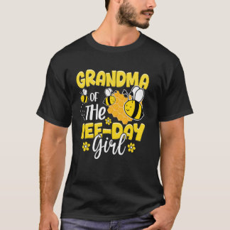 Oma of the Bee Day Girl Birthday Party Bee Lov T-Shirt