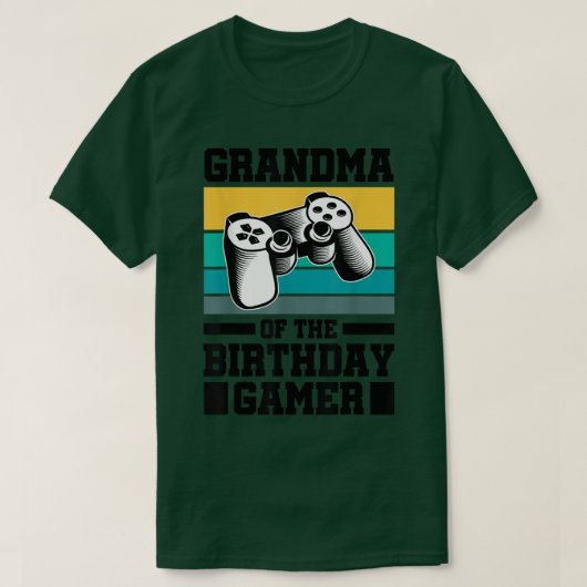 Oma of the Birthday Gamer Video Games Conole G T-Shirt (Design vorne)