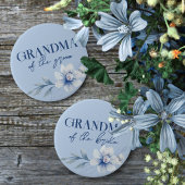 Oma of the Bride Blue Brautparty Button