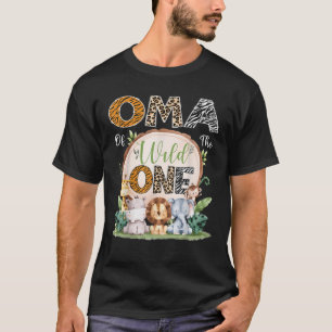Oma of the Wild One 1. Geburtstag Safari Dschungel T-Shirt