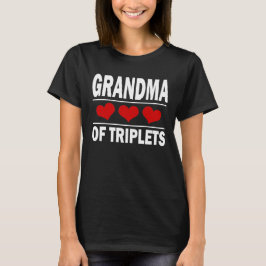 Oma of Triplets T - Shirt Großmutter Geschenk