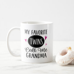 Oma of Twins Niedliches Geschenk Kaffeetasse
