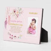 Oma Oma FOTO Gedicht Keepake Geschenk Fotoplatte (Seite)