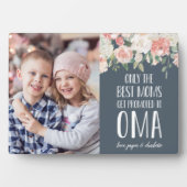 Oma Oma Mother Day Foto Fotoplatte (Vorderseite)