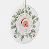 Oma Oma Oma Foto zum ersten Mal Blätter Keramik Ornament (Rechts)