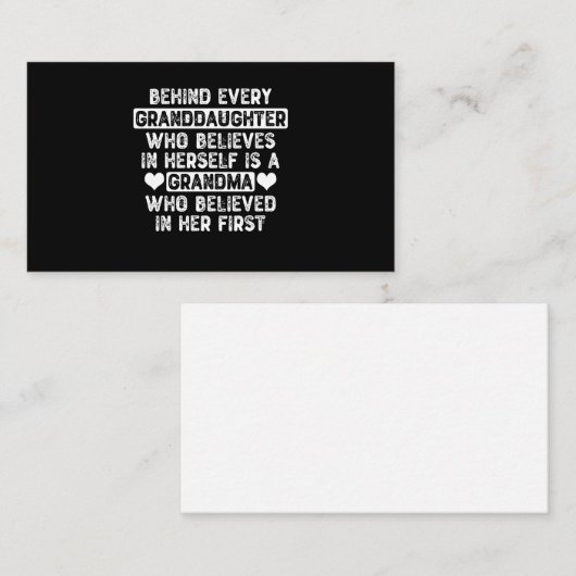 Oma & Oma Visitenkarte (Vorne/Hinten)