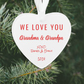 Oma Opa Foto Weihnachten Ornament