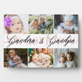 Oma & Opa FotoCollage Fotoplatte (Vorderseite)