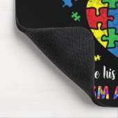 Oma Opa ich trage Blau für meinen Großmutter Autis Mousepad (Ecke)