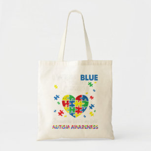 Oma Opa ich trage Blau für meinen Großmutter Autis Tragetasche