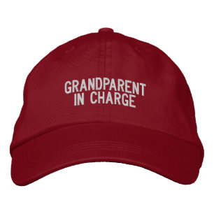 "Oma/Opa in Charge" Humor-Geschenk Bestickte Baseballkappe