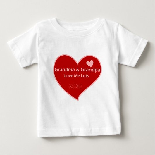 Oma & Opa Liebe Baby T-shirt (Vorderseite)