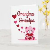 Oma Opa Liebesherz Karte (Gelbe Blume)