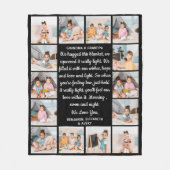 Oma Opa Personalisiertes Gedicht 14 FotoCollage Fleecedecke (Vorderseite)