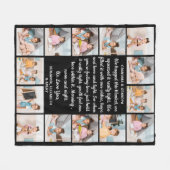 Oma Opa Personalisiertes Gedicht 14 FotoCollage Fleecedecke (Vorderseite (Horizontal))