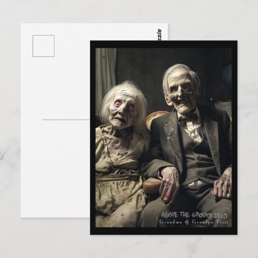 Oma & Opa Pizzi Postkarte (Vorne/Hinten)
