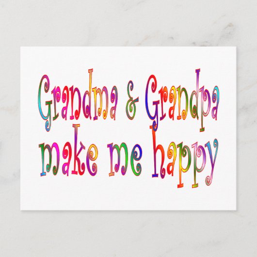 Oma & Opa Postkarte (Vorderseite)