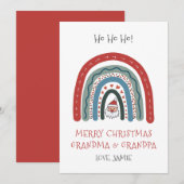 Oma Opa Weihnachtskarte Feiertagskarte (Vorne/Hinten)