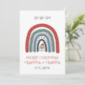 Oma Opa Weihnachtskarte Feiertagskarte (Stehend Vorderseite)