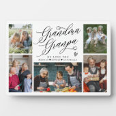 Oma & Opa Wir Liebe Sie FotoCollage Fotoplatte (Vorderseite)