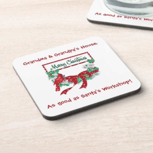 Oma & Opa's House Cork Untersetzer Template (Linke Seite)