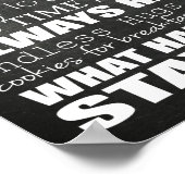 Oma & Opa's House Rules Poster Chalkboard (Ecke)