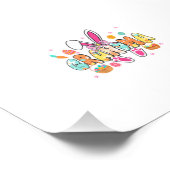 Oma Ostern Oma Kokette Hasenohren Eier Ba Fotodruck (Ecke)