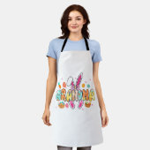Oma Ostern Oma Kokette Hasenohren Eier Ba Schürze (Getragen)