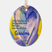 Oma Painted Heart Ornament (Rechts)