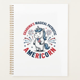 Oma patriotisches Americorn Einhorn-Shirt-Design_1 Planer