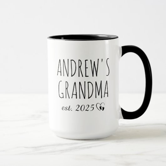 Oma Personalisiert Tasse (Rechts)