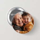 Oma Personalisierte Enkel Vollbild-Foto Button (Vorne & Hinten)