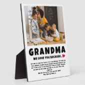 Oma Personalisiertes Foto Geschenk von Kindern Fotoplatte (Seite)