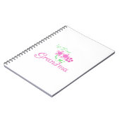 Oma Pink Blume zum ersten Mal Geschenke Notizblock (Linke Seite)