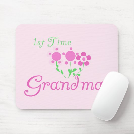 Oma-Pink-Blume zum ersten Mal Mousepad (Mit Mouse)
