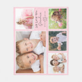 Oma Pink Foto Fleecedecke (Vorderseite)