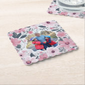 Oma Pink Foto Untersetzer (angewinkelt)