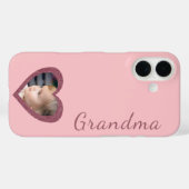 Oma Pink Hearts Großkinder Custom Foto Case-Mate iPhone Hülle (Rückseite (Horizontal))