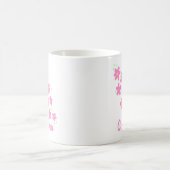 Oma Pink Whimsikische Blume Tasse (Mittel)