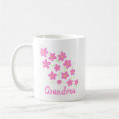 Oma Pink Whimsikische Blume Tasse (Links)