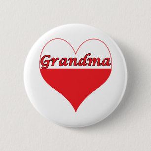 Oma Polnisches Herz Button