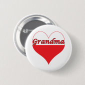 Oma Polnisches Herz Button (Vorne & Hinten)