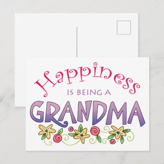 Oma Postkarte (Vorne/Hinten)